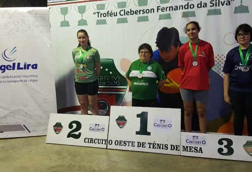 Equipe do Tênis de Mesa de São Domingos se destaca na 1ª etapa do Circuito Oeste de Tênis de Mesa
