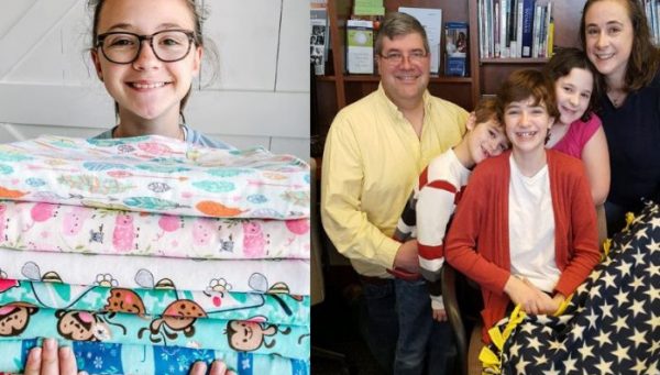 Meninas fazem cobertores artesanais pra crianças carentes e são premiadas