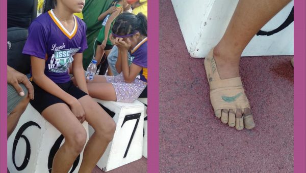 Menina atleta improvisou “sapatos da Nike” e ganhou três medalhas de ouro
