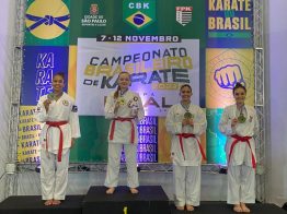 Karatê de Tubarão conquista medalhas no primeiro dia da fase final do Campeonato Brasileiro