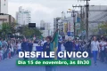 Desfile cívico de Timbó é dia 15 de novembro