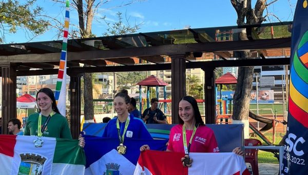 Atleta de Natação conquista mais uma medalha de bronze para Indaial nos Jogos Abertos de Santa Catarina