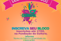 Porto Belo abre inscrições para o Desfile de Blocos no Carnaval 2023