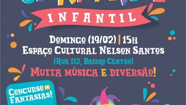 Domingo (19/02) tem carnaval infantil em Itapema
