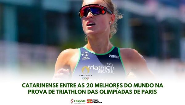 Catarinense é a melhor classificada entre as brasileiras na prova de triathlon dos Jogos Olímpicos