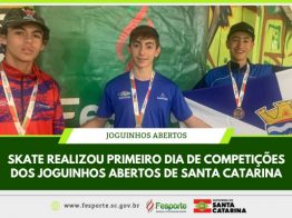 Segundo ano do skate nos Joguinhos Abertos de Santa Catarina mostra evolução da modalidade no estado