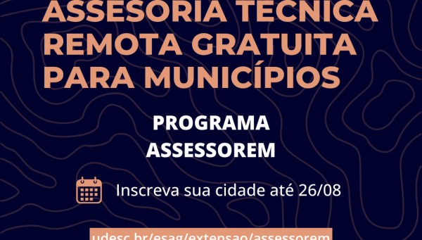Udesc Esag oferece assessoria técnica remota gratuita para municípios de Santa Catarina