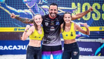 Dupla jaraguaense estreia bem no Circuito Brasileiro de Vôlei de Praia Sub-17