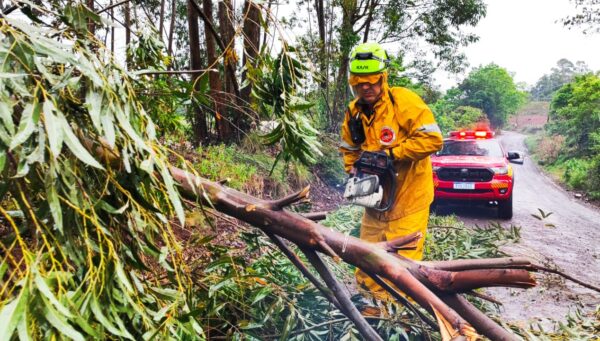 Bombeiros do CBMSC atuam em mais de 150 ocorrências após fortes chuvas em Santa Catarina